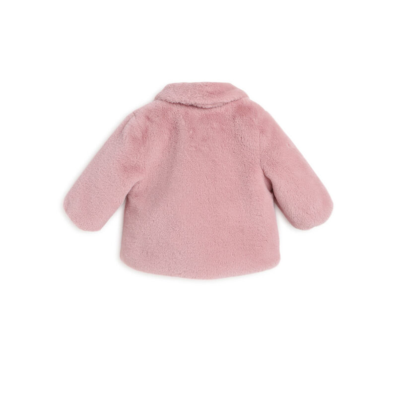 Girls Medium Pink Solid Jacket image number null